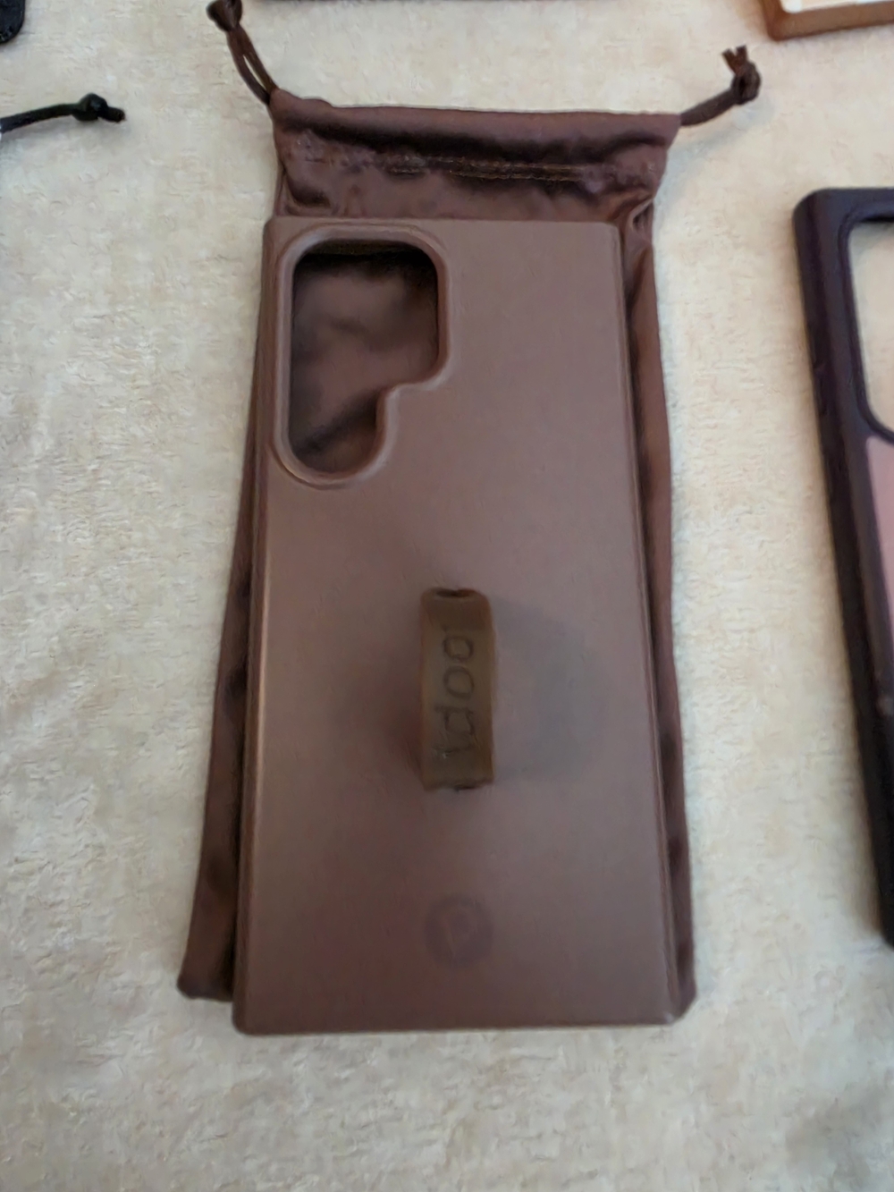 Chocolate Brown LOOPY Case with LOOPY - SAMSUNG 24 ULTRA